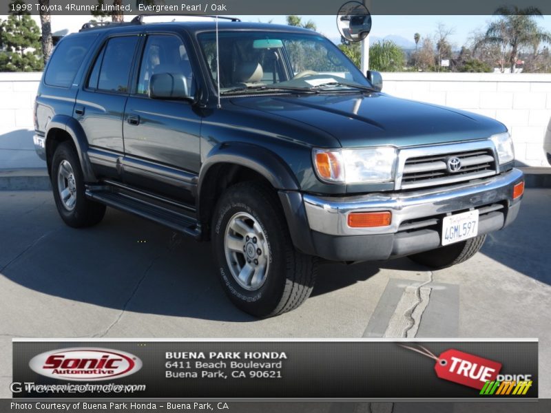 Evergreen Pearl / Oak 1998 Toyota 4Runner Limited