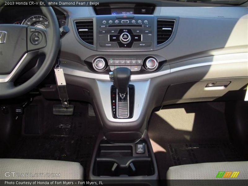 White Diamond Pearl / Beige 2013 Honda CR-V EX