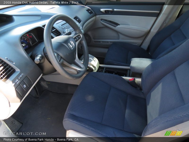 Taffeta White / Black 2009 Honda Civic Hybrid Sedan