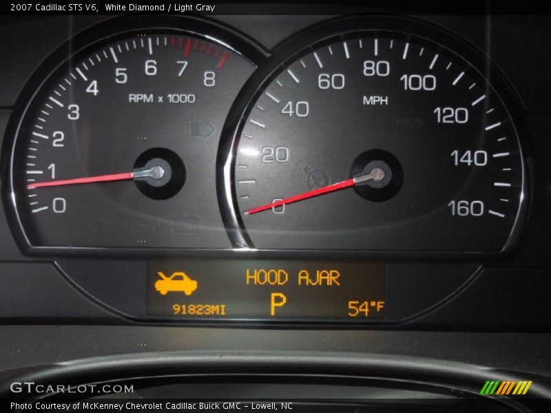 White Diamond / Light Gray 2007 Cadillac STS V6