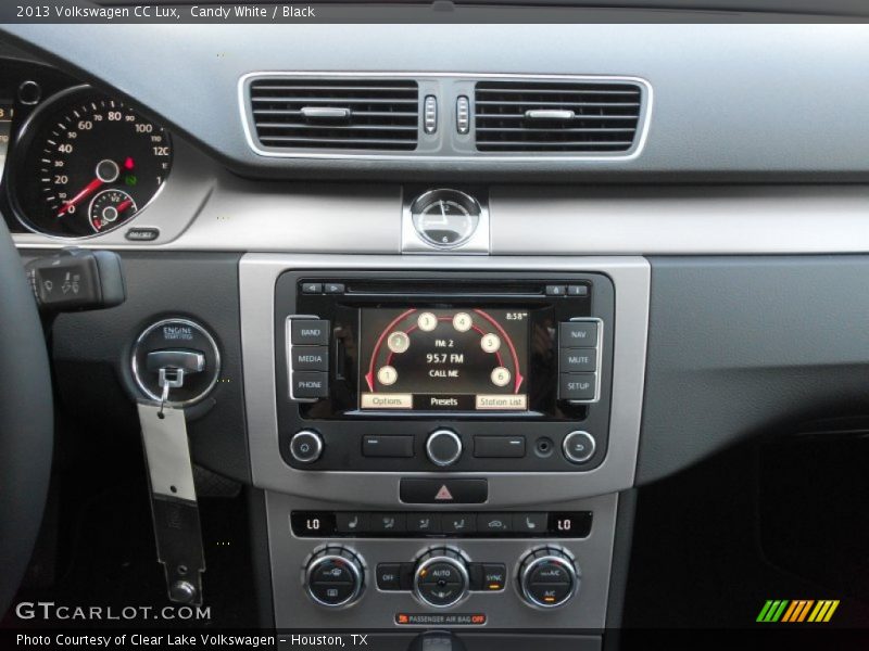 Candy White / Black 2013 Volkswagen CC Lux