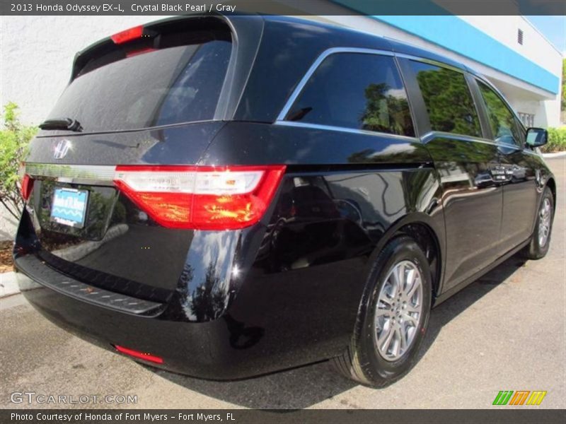 Crystal Black Pearl / Gray 2013 Honda Odyssey EX-L