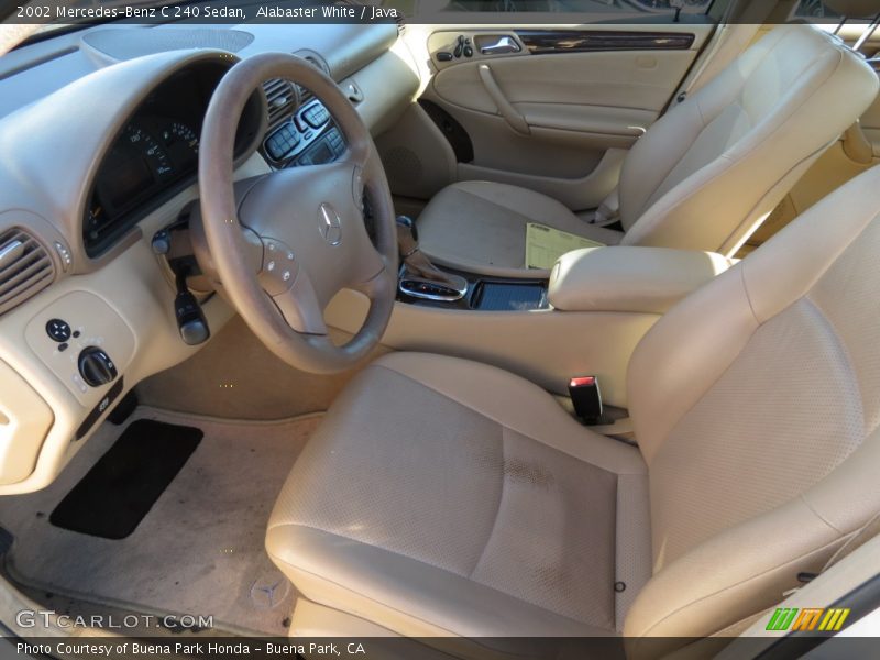 Alabaster White / Java 2002 Mercedes-Benz C 240 Sedan