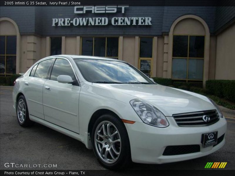 Ivory Pearl / Stone 2005 Infiniti G 35 Sedan