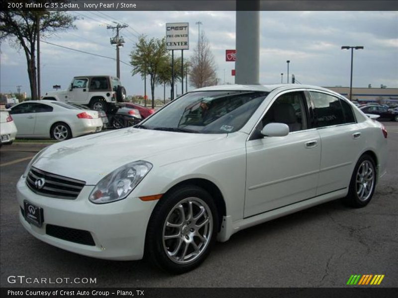 Ivory Pearl / Stone 2005 Infiniti G 35 Sedan