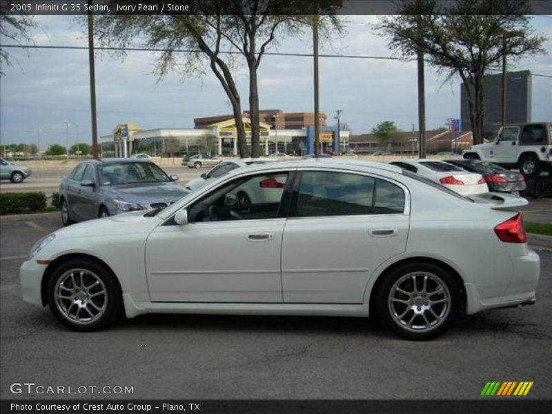 Ivory Pearl / Stone 2005 Infiniti G 35 Sedan