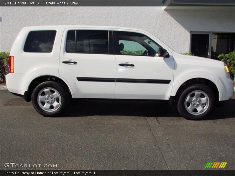 Taffeta White / Gray 2013 Honda Pilot LX