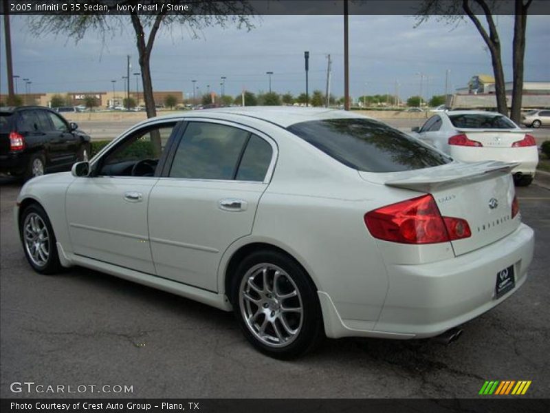 Ivory Pearl / Stone 2005 Infiniti G 35 Sedan
