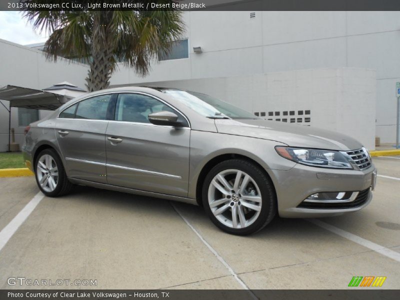 Light Brown Metallic / Desert Beige/Black 2013 Volkswagen CC Lux