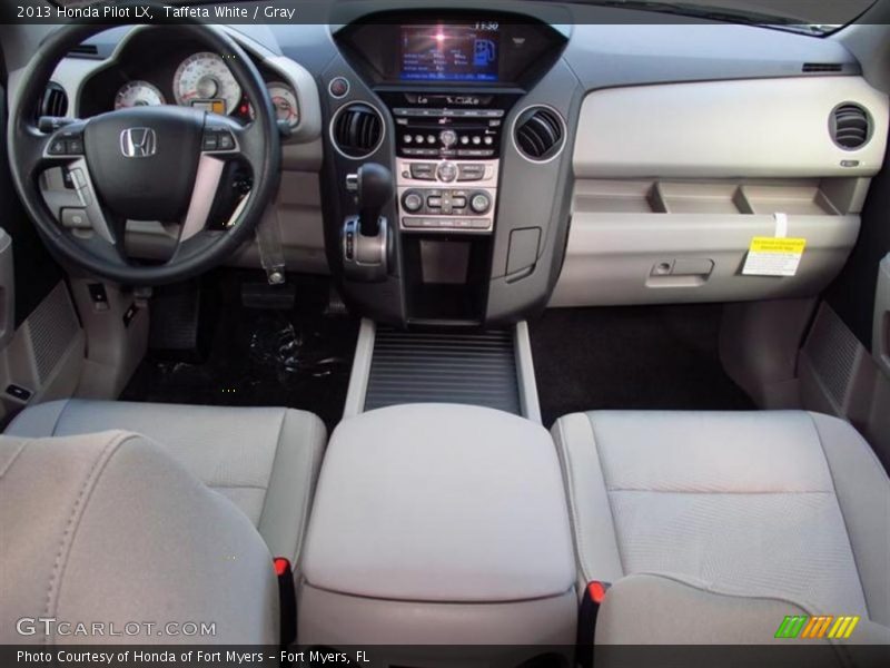 Taffeta White / Gray 2013 Honda Pilot LX