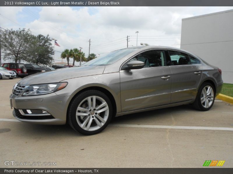 Light Brown Metallic / Desert Beige/Black 2013 Volkswagen CC Lux