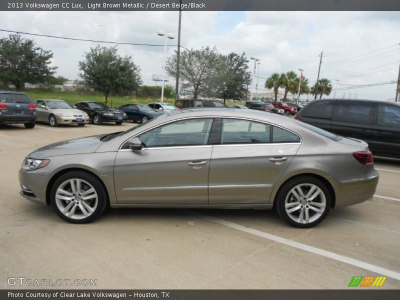 Light Brown Metallic / Desert Beige/Black 2013 Volkswagen CC Lux