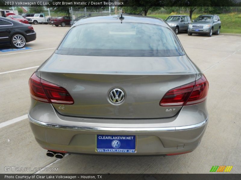 Light Brown Metallic / Desert Beige/Black 2013 Volkswagen CC Lux