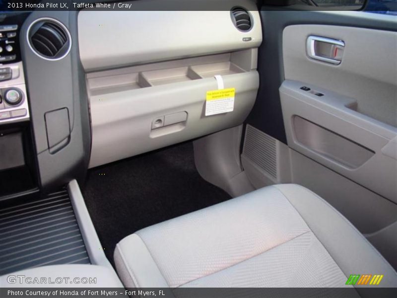 Taffeta White / Gray 2013 Honda Pilot LX