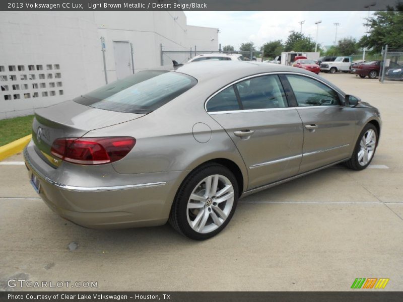 Light Brown Metallic / Desert Beige/Black 2013 Volkswagen CC Lux