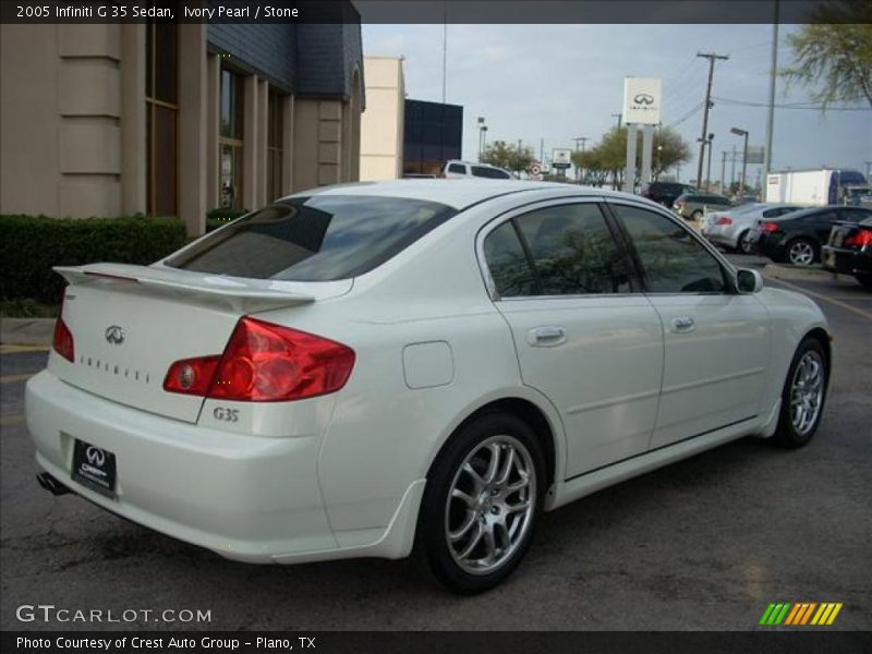 Ivory Pearl / Stone 2005 Infiniti G 35 Sedan
