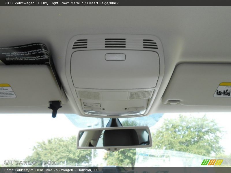 Light Brown Metallic / Desert Beige/Black 2013 Volkswagen CC Lux