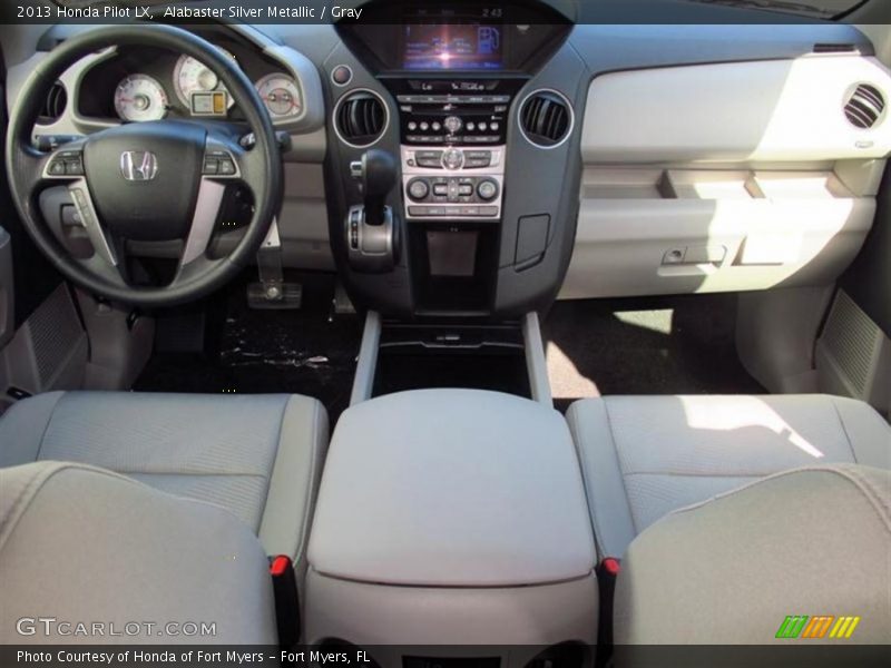 Alabaster Silver Metallic / Gray 2013 Honda Pilot LX