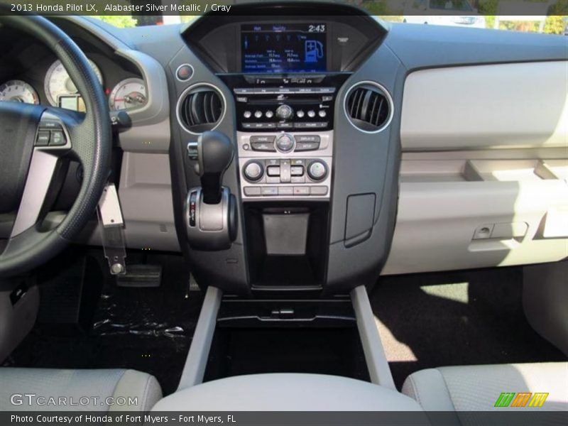 Alabaster Silver Metallic / Gray 2013 Honda Pilot LX