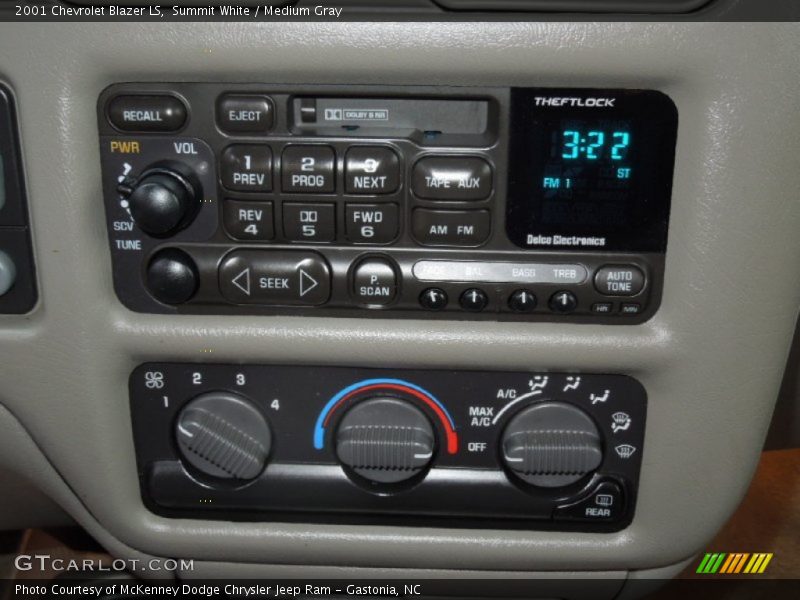 Controls of 2001 Blazer LS