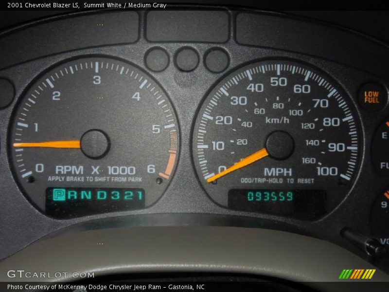 2001 Blazer LS LS Gauges