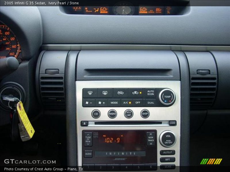 Ivory Pearl / Stone 2005 Infiniti G 35 Sedan