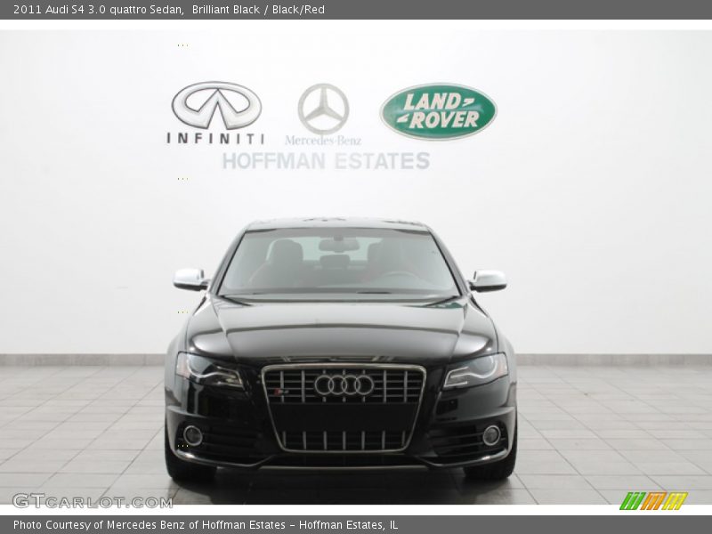 Brilliant Black / Black/Red 2011 Audi S4 3.0 quattro Sedan
