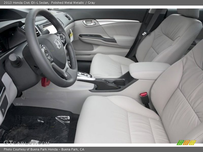 Front Seat of 2013 Civic EX-L Sedan