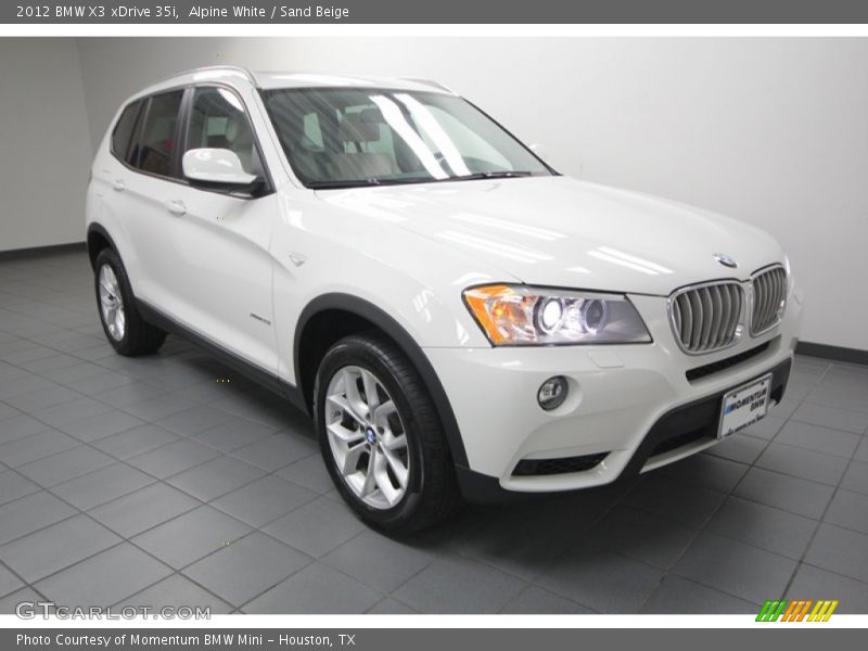 Alpine White / Sand Beige 2012 BMW X3 xDrive 35i