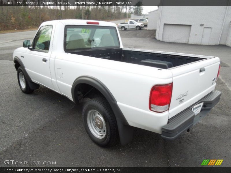  2000 Ranger XL Regular Cab 4x4 Oxford White