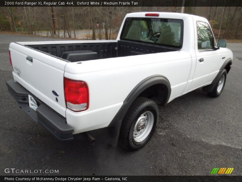 Oxford White / Medium Prairie Tan 2000 Ford Ranger XL Regular Cab 4x4