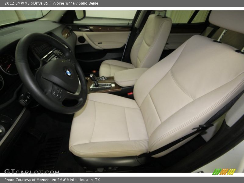 Alpine White / Sand Beige 2012 BMW X3 xDrive 35i