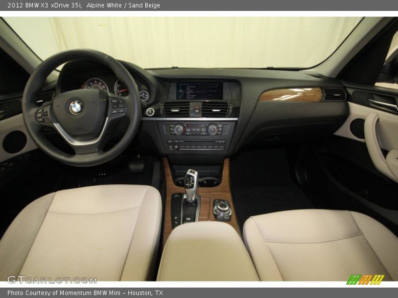 Alpine White / Sand Beige 2012 BMW X3 xDrive 35i