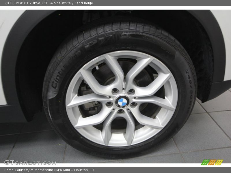 Alpine White / Sand Beige 2012 BMW X3 xDrive 35i