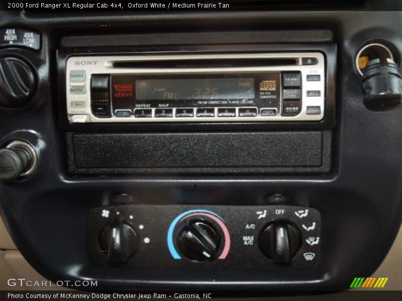 Oxford White / Medium Prairie Tan 2000 Ford Ranger XL Regular Cab 4x4