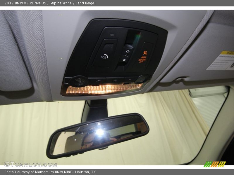 Alpine White / Sand Beige 2012 BMW X3 xDrive 35i