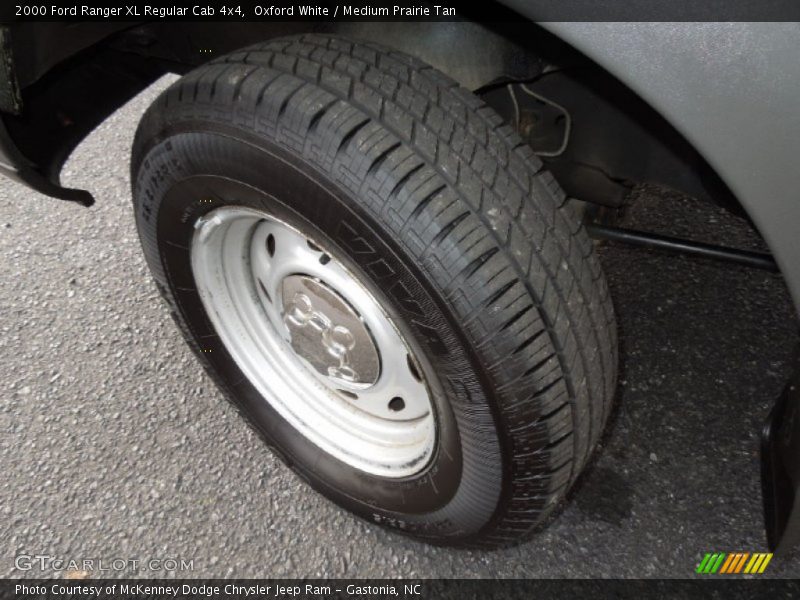 Oxford White / Medium Prairie Tan 2000 Ford Ranger XL Regular Cab 4x4