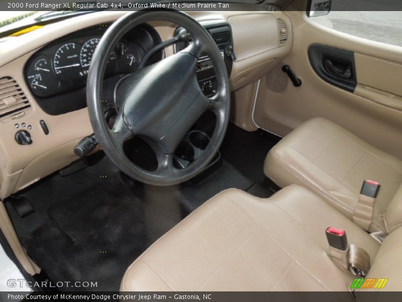 Medium Prairie Tan Interior - 2000 Ranger XL Regular Cab 4x4 
