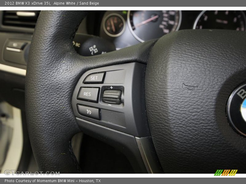 Alpine White / Sand Beige 2012 BMW X3 xDrive 35i