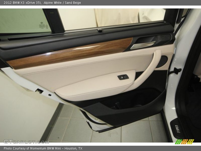 Alpine White / Sand Beige 2012 BMW X3 xDrive 35i