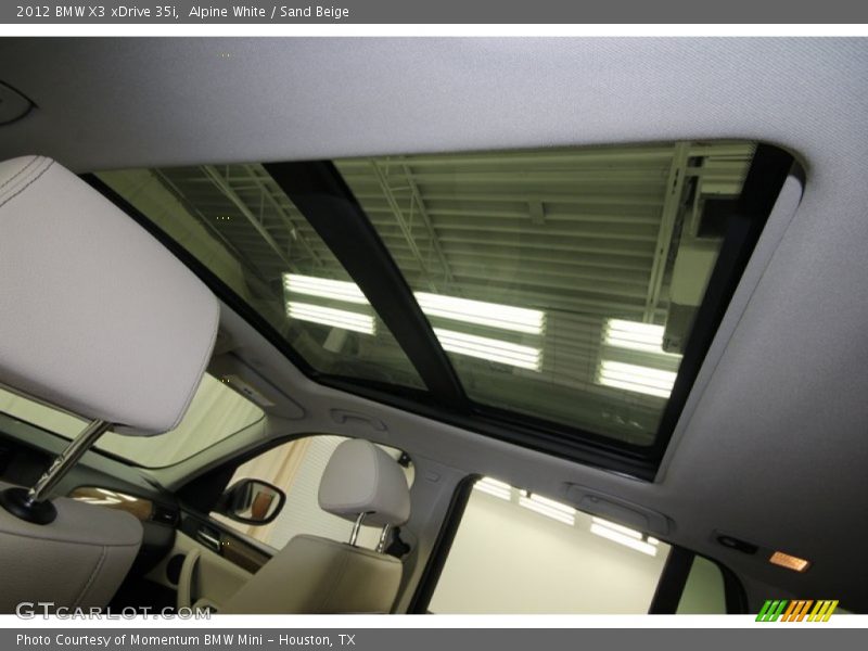 Alpine White / Sand Beige 2012 BMW X3 xDrive 35i