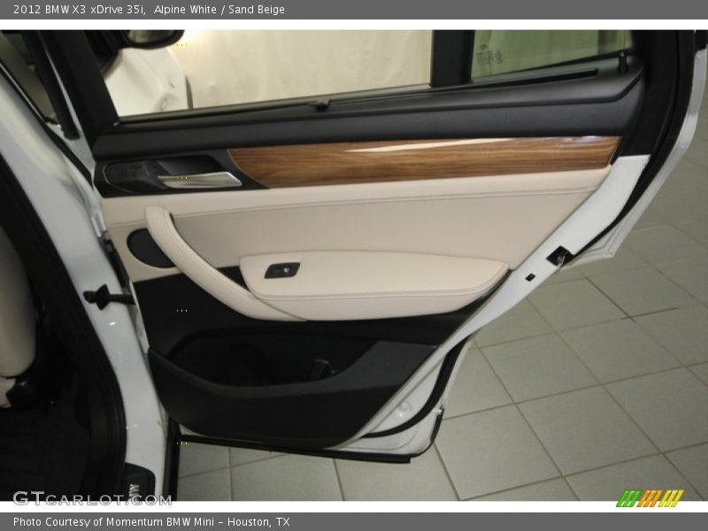 Alpine White / Sand Beige 2012 BMW X3 xDrive 35i