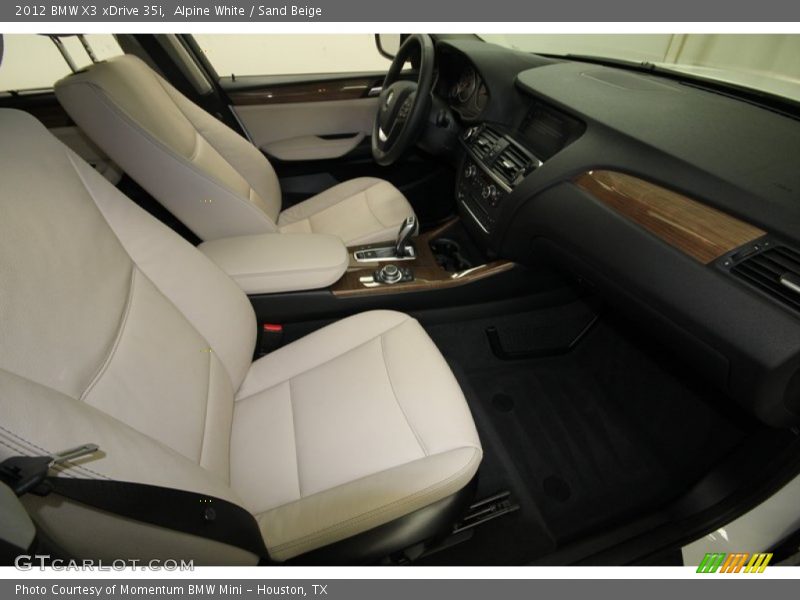 Alpine White / Sand Beige 2012 BMW X3 xDrive 35i