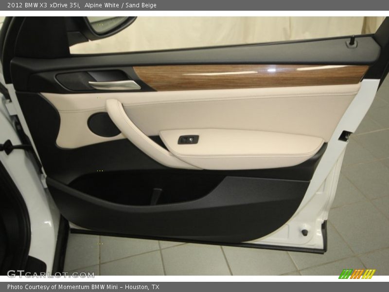 Alpine White / Sand Beige 2012 BMW X3 xDrive 35i