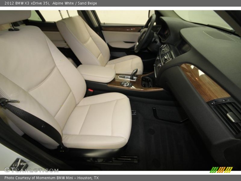 Alpine White / Sand Beige 2012 BMW X3 xDrive 35i