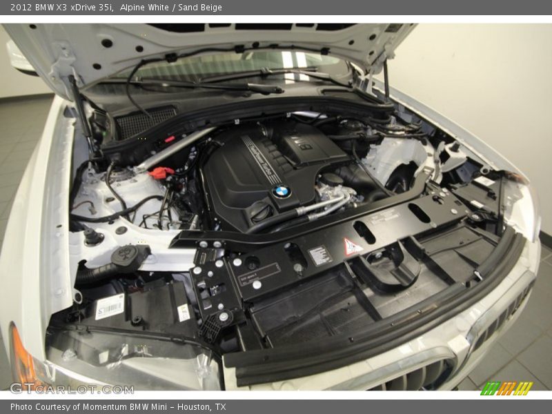 Alpine White / Sand Beige 2012 BMW X3 xDrive 35i