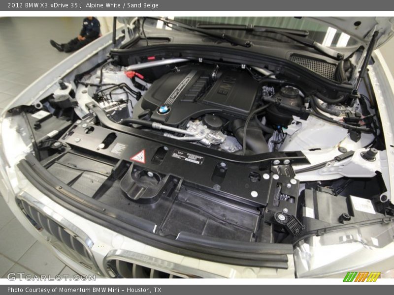 Alpine White / Sand Beige 2012 BMW X3 xDrive 35i