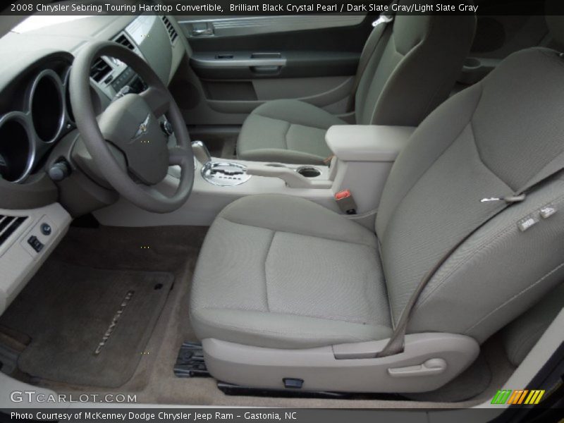 Brilliant Black Crystal Pearl / Dark Slate Gray/Light Slate Gray 2008 Chrysler Sebring Touring Hardtop Convertible