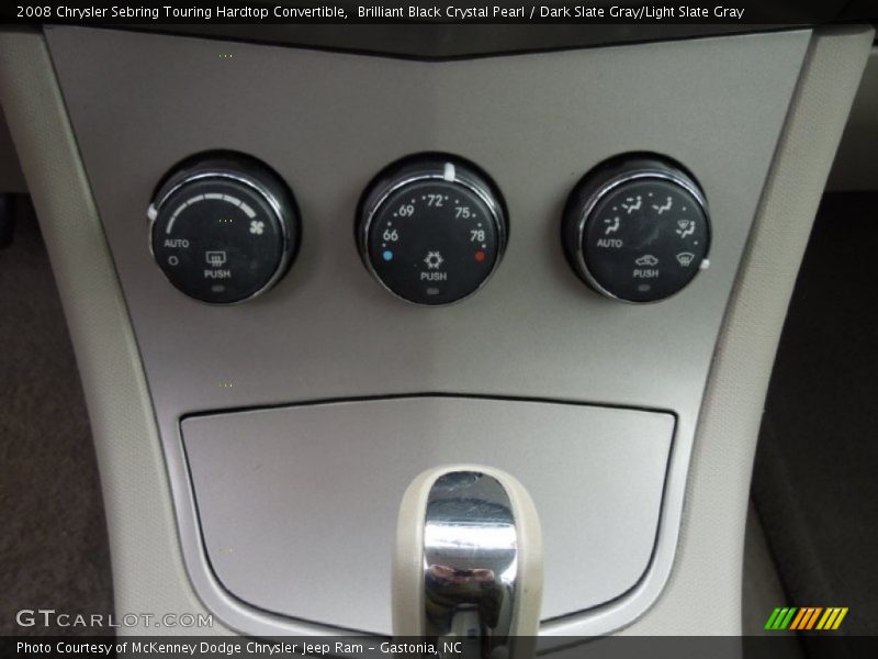 Brilliant Black Crystal Pearl / Dark Slate Gray/Light Slate Gray 2008 Chrysler Sebring Touring Hardtop Convertible
