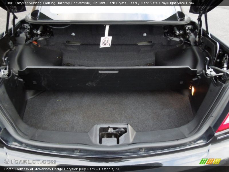 Brilliant Black Crystal Pearl / Dark Slate Gray/Light Slate Gray 2008 Chrysler Sebring Touring Hardtop Convertible